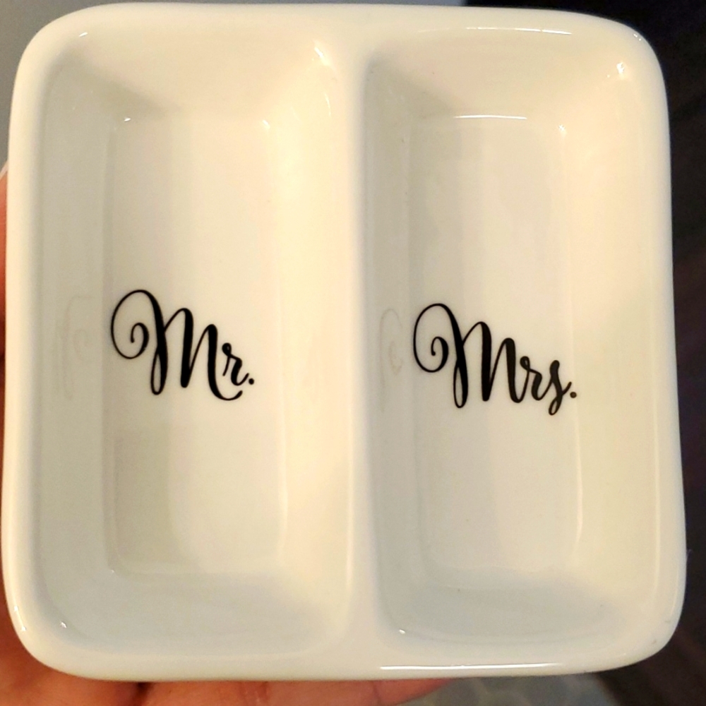 Mr and Mrs Jewelry Dish
